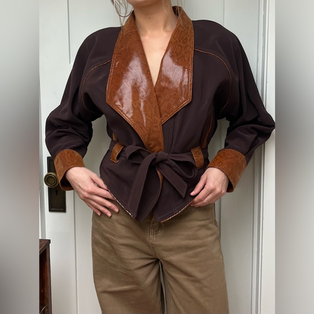 Vintage 80s Twins Leather Co. (Made in U.S.A.)